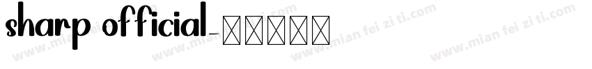 sharp official字体转换